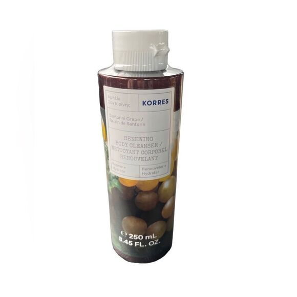 KORRES Santorini Grape Renewing Body Cleanser  8.45-oz. NEW UNOPENED - Picture 3 of 4